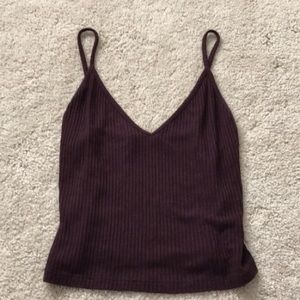 Brandy Melville Maroon Crop Top
